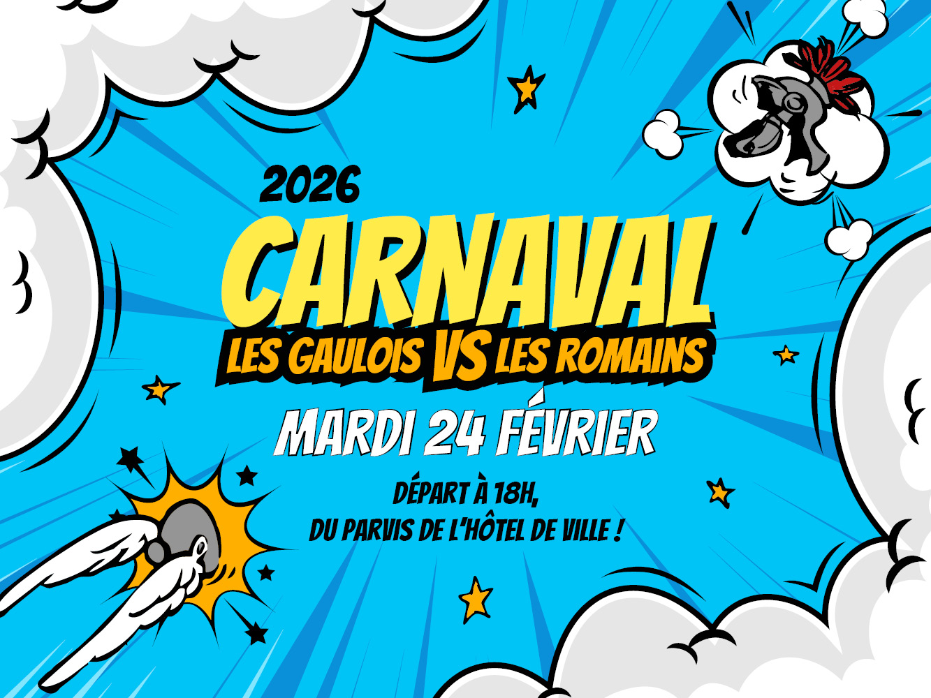 Par Toutatis ! Les Romains et Gaulois s’invitent au Carnaval !