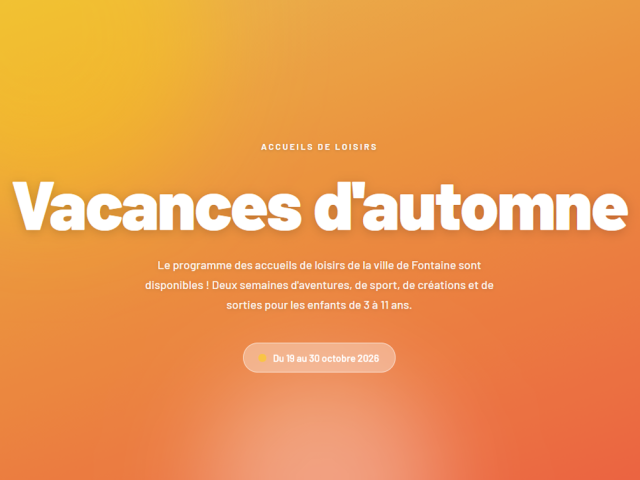Accueils de loisirs : vacances d&rsquo;automne