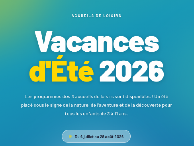 Accueils de loisirs : vacances d&rsquo;été