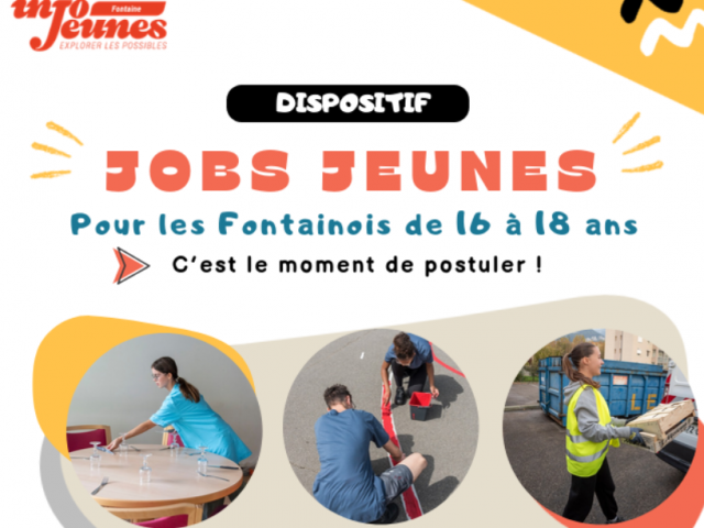 Jobs jeunes printemps : les candidatures sont ouvertes!