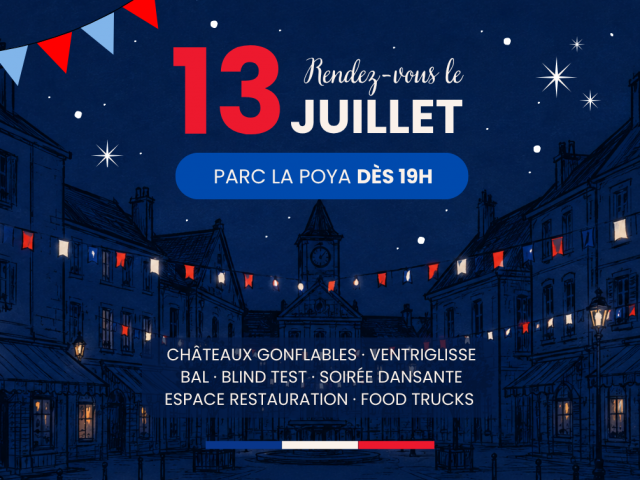 Fête Nationale : rendez-vous festif au Parc La Poya !